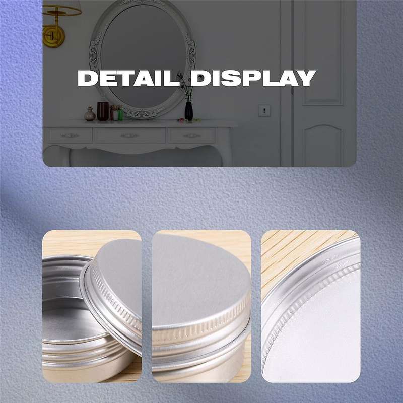 30 Pack Screw Top Lip Balm Tins Containers Lids (1oz)