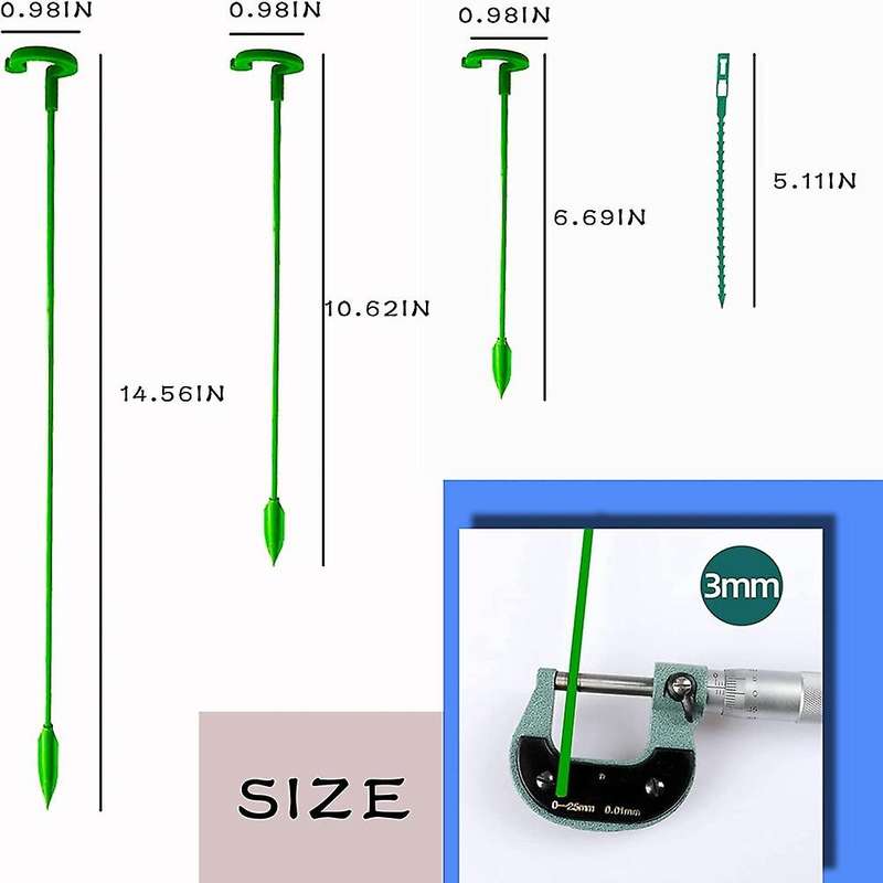 30 Pack Plant Support Stakes, Garden Single Stemmed Plant Support Plant Stakes, Plant Prop, Plant S