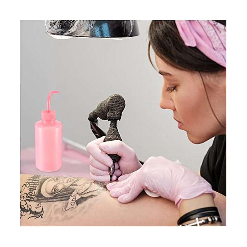30 Pcs 250 Ml Pink Tattoo Wash Bottle Narrow Mouth Squeeze Bottles Succulent Watering Bottle Water S
