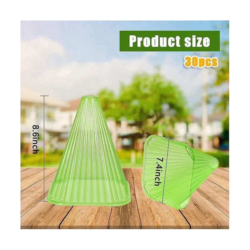 30 Pcs Garden Cloches for Plants, Reusable Bell Plant Cover, Plant Covers Protectors From Animals S