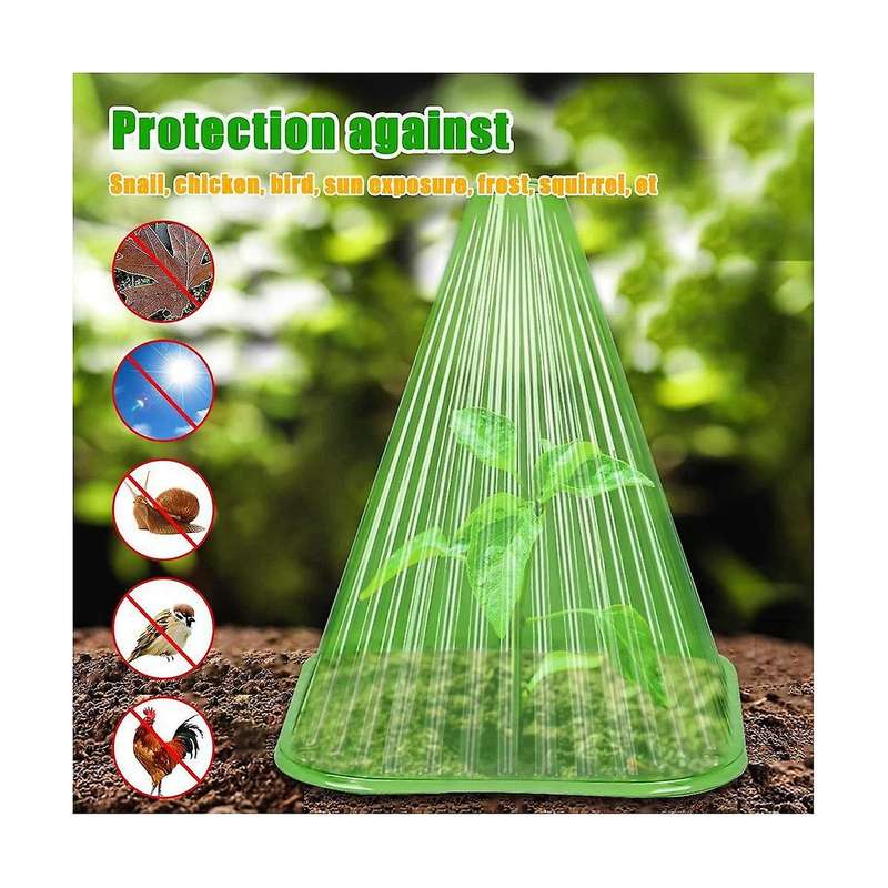 30 Pcs Garden Cloches for Plants, Reusable Bell Plant Cover, Plant Covers Protectors From Animals S