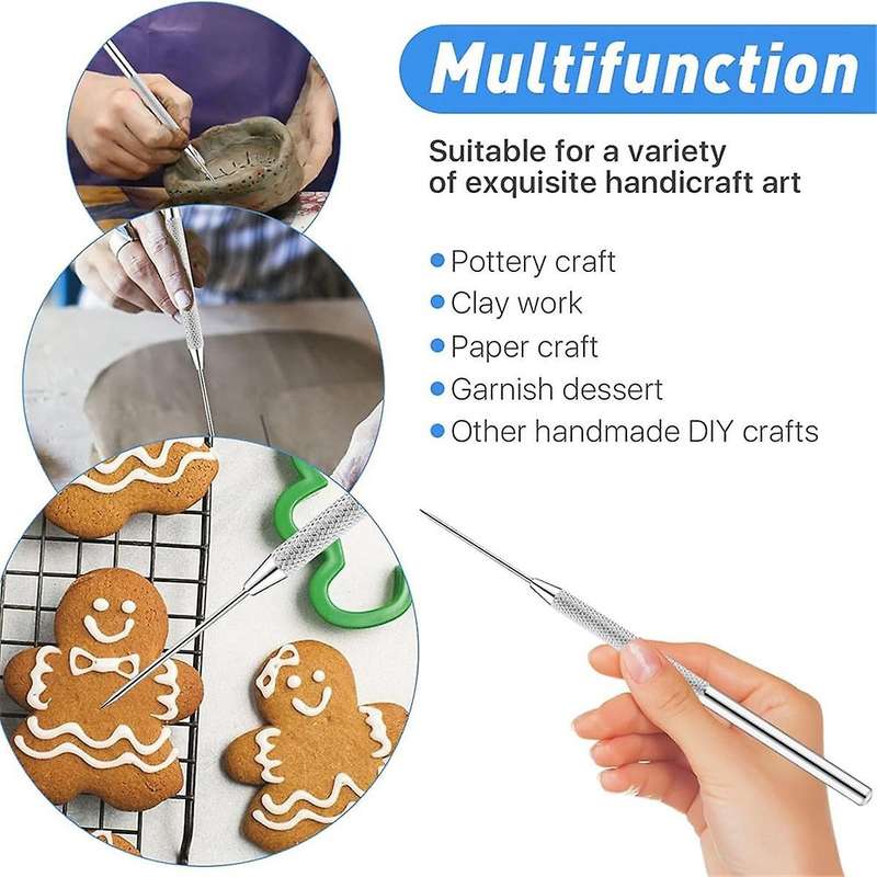 30 Pcs Clay Ceramic Needle Tools and Pottery Feather Wire Texture Tool, Pottery Sculpture Detail Too