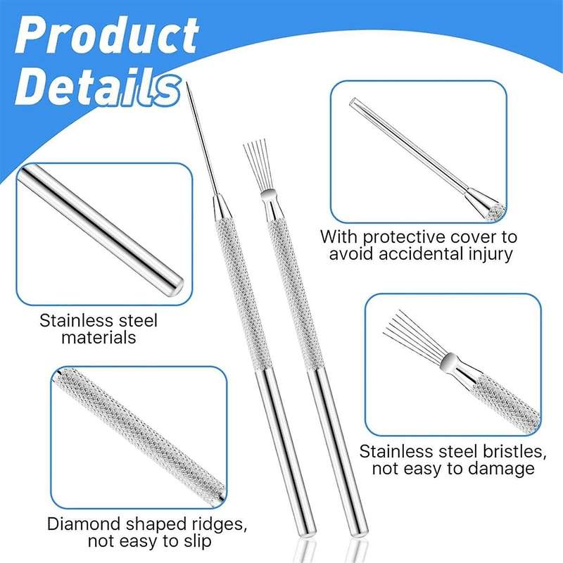 30 Pcs Clay Ceramic Needle Tools and Pottery Feather Wire Texture Tool, Pottery Sculpture Detail Too