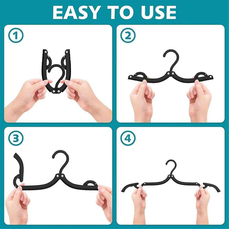 30 Pcs Travel Hangers Portable Foldable Travel Hanger Organizer, Accessories Essentials for Travelin