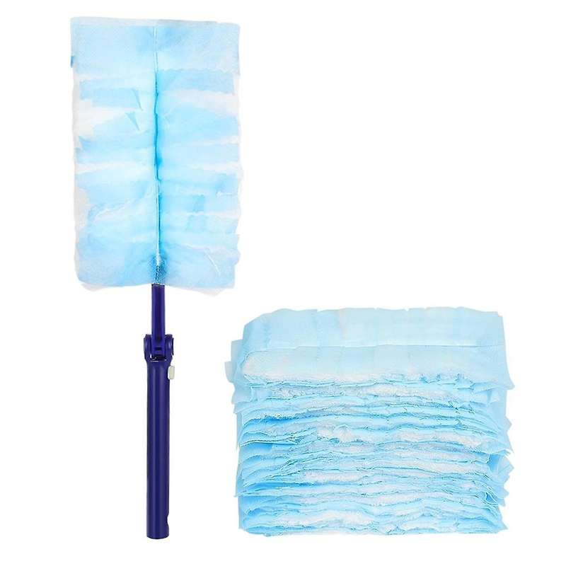 30 Pieces Duster Refills with 1 Long Handle, Disposable Duster Refills Compatible for
