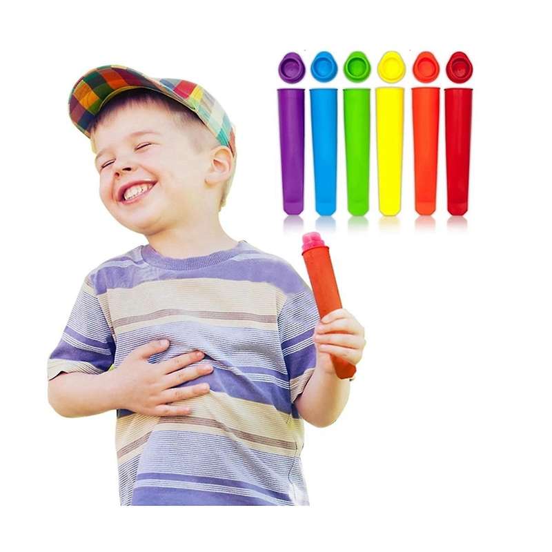 30 Pieces Summer Popsicle Molds Kitchen Diy Random Colors Food Grade Silicone Freeze Ice Cream Mold