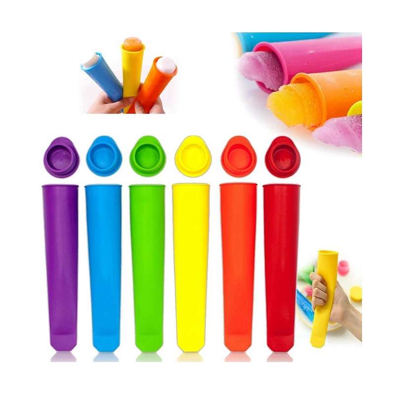 30 Pieces Summer Popsicle Molds Kitchen Diy Random Colors Food Grade Silicone Freeze Ice Cream Mold