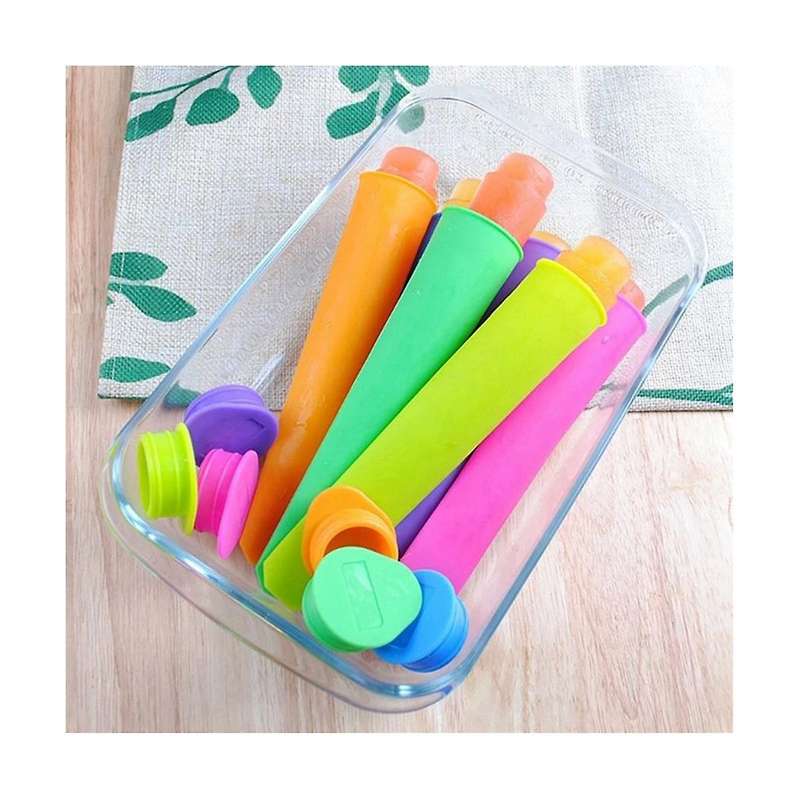 30 Pieces Summer Popsicle Molds Kitchen Diy Random Colors Food Grade Silicone Freeze Ice Cream Mold
