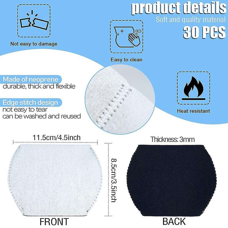 30 Pieces of Sublimation Blank Products-Wine Glass Sublimation Neoprene Insulation Cover, DIY Sublim