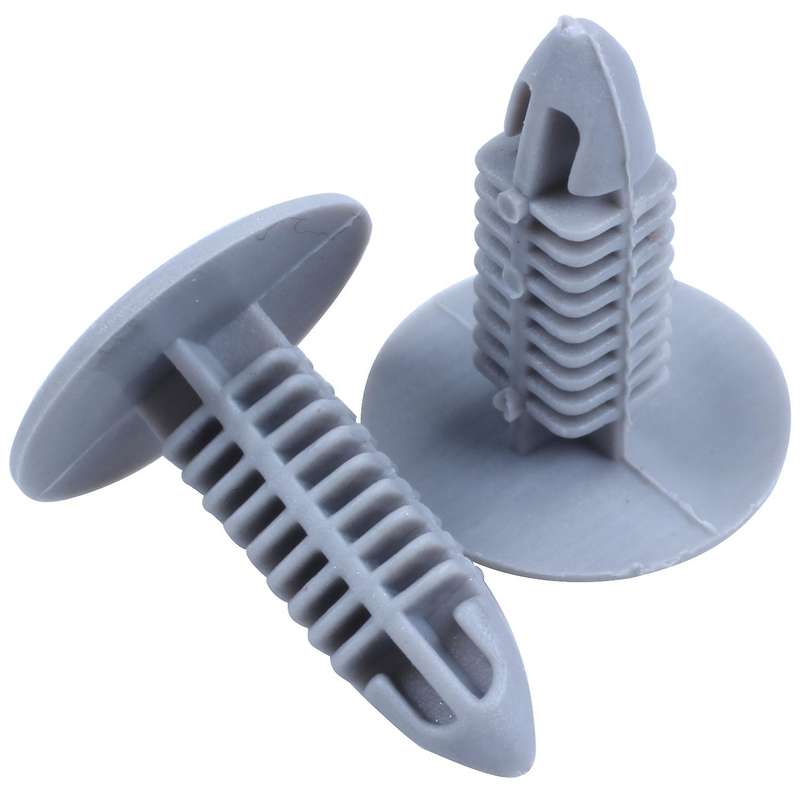 30 Pieces Plastic fastening screws Gray Flange Fender Bumpers Clips Compatible 6mm x 6.7mm Hole