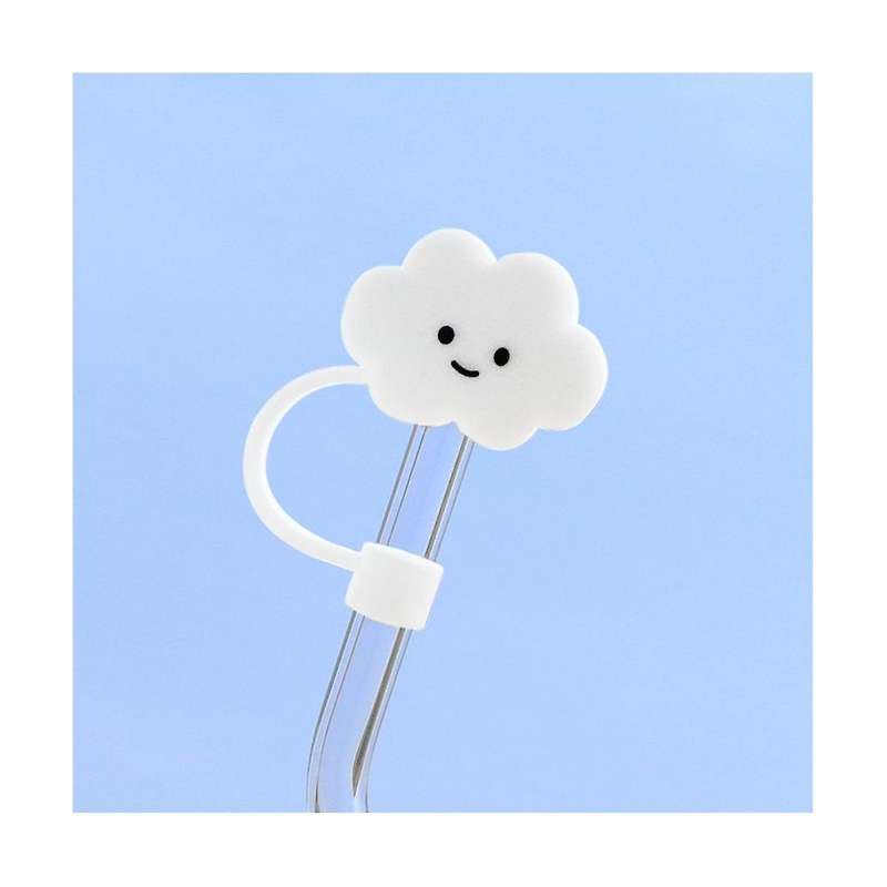 30&40Oz Tumbler Straw Cover 8mm Cloud Shape Straw Covers Cap Cute Silicone Cloud Straw Covers, Straw