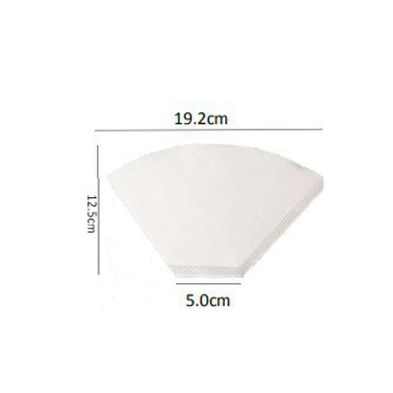 300 Coffee Filter Paper Coffee Machine Filter Paper Hand-washed Filter Cup Paper Drip Pot Fan-shaped