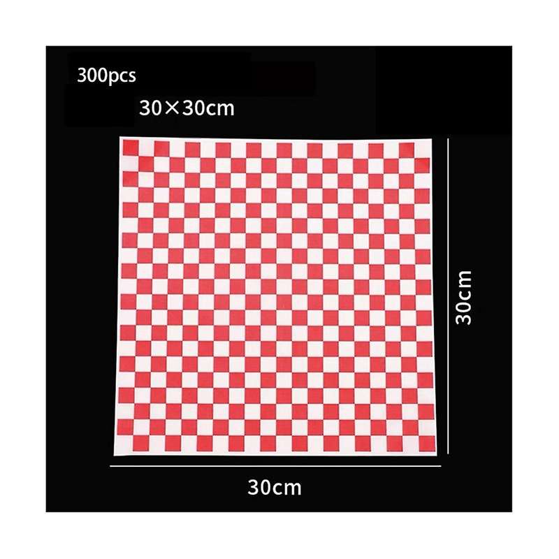 300 Sheets Of Oil-absorbing Paper Food Liner Oil-proof Paper Sandwich Paper Pad Paper Hamburger Wrap