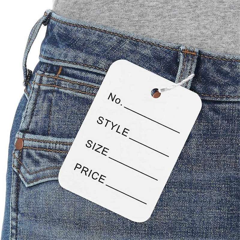 3000 Price Tags, 4.9cm X 3.5cm White PaperLabels Clothes Size Tags, Make Labels Clothing Labels