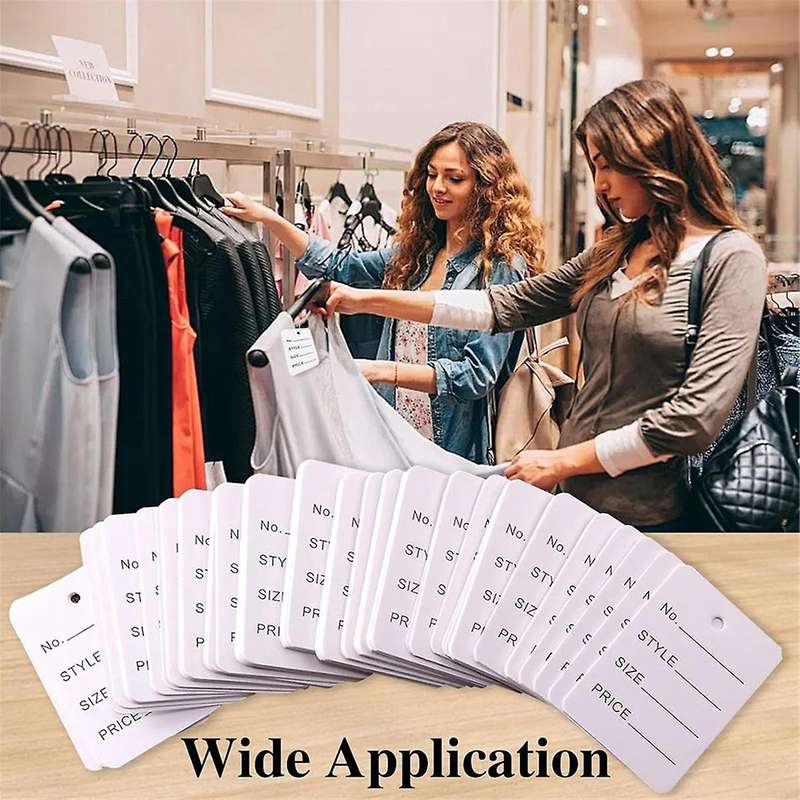 3000 Price Tags, 4.9cm X 3.5cm White PaperLabels Clothes Size Tags, Make Labels Clothing Labels