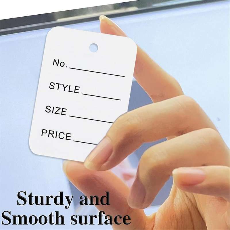 3000 Price Tags, 4.9cm X 3.5cm White PaperLabels Clothes Size Tags, Make Labels Clothing Labels