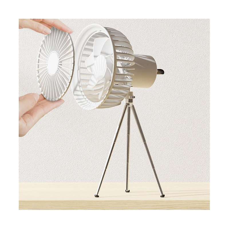 3000mah Portable Small Fan Multi-function Desktop Tripod Camping Fan Usb Charging Mini Fan Outdoor