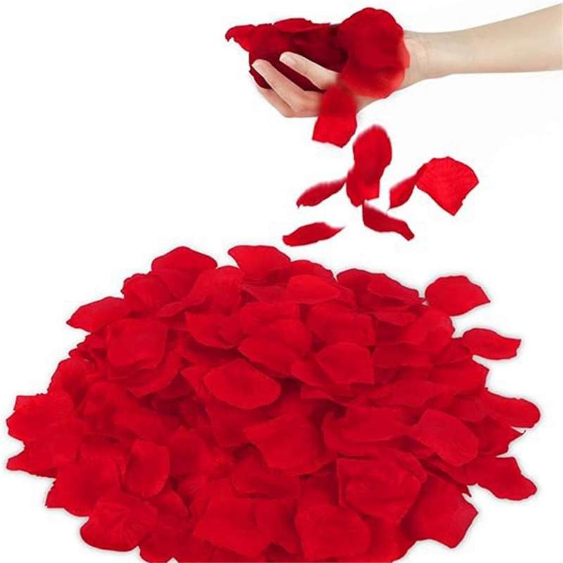 3000PCS Rose Petals, Flower,Rose Petals for Bed & Valentines Decorations,Marry Me Decorations,Artifi