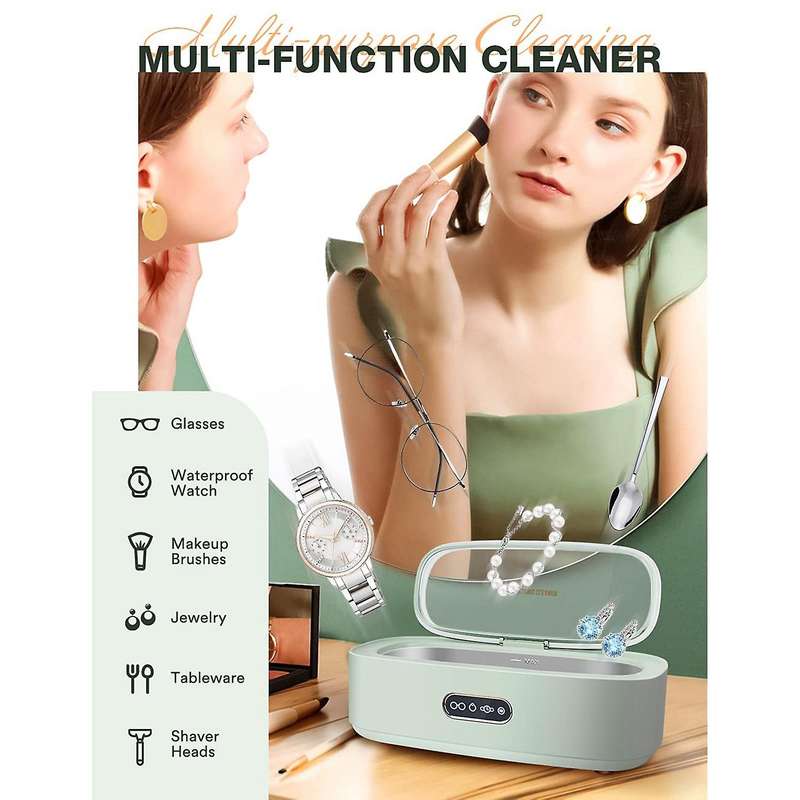 300ML Ultrasonic Jewelry Cleaner Ultrasonic Jewelry Cleaning Machine 45kHz Household Ultrasonic Clea