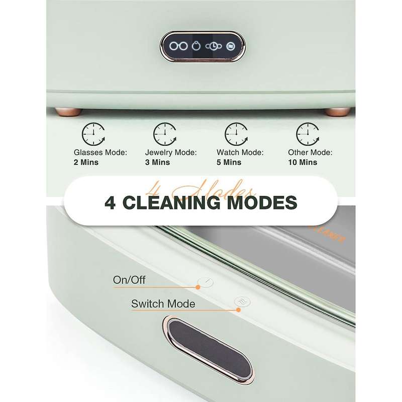 300ML Ultrasonic Jewelry Cleaner Ultrasonic Jewelry Cleaning Machine 45kHz Household Ultrasonic Clea