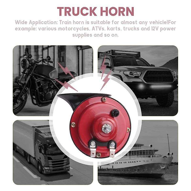 300db Super Loud Train Horn for Truck Train Boat Car Air Electric Snail Single Horn 12v Waterproof