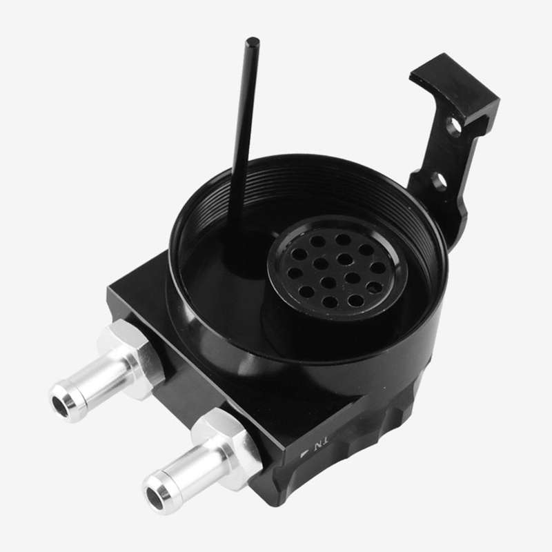 300ML Car Modification Parts, Oil Breathable Pot with Filter, Aluminum Baffle Exhaust Oil Pot
