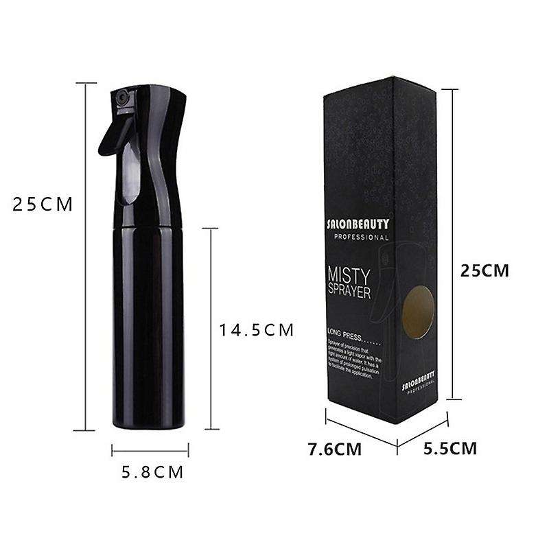 300ml Hairdressing Spray Continuous Fine Mist Spray Empty Barber Hair Tools (white)