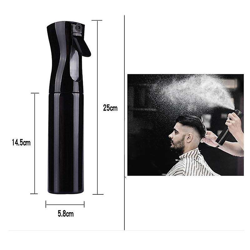 300ml Hairdressing Spray Continuous Fine Mist Spray Empty Barber Hair Tools (white)