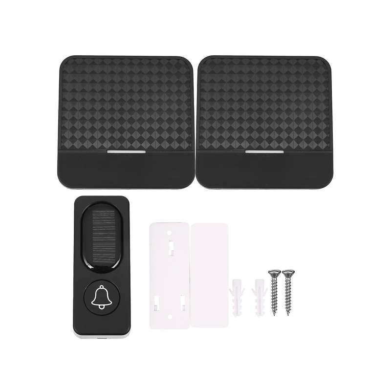 300m Remote Solar Wireless Waterproof Doorbell Light Control Sensor with Transmitter + Receiver Doo