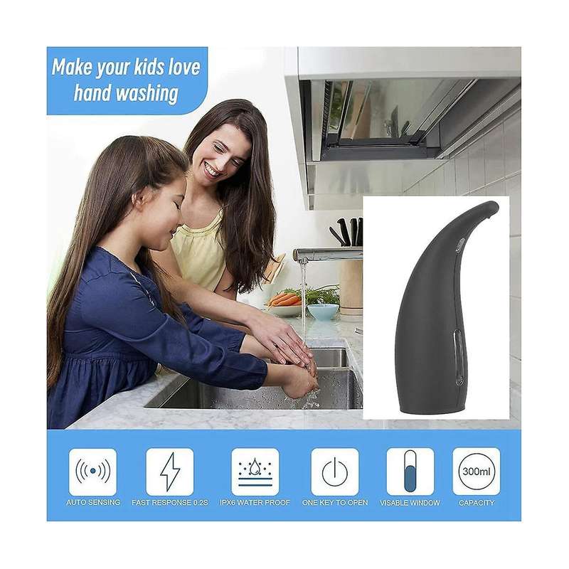 300ml Automatic Soap Dispenser Touchless Soap Dispenser with Infrared Sensor , Kitchen, Office
