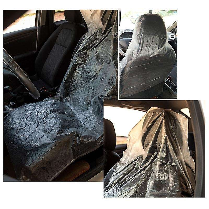300Pcs Automobile Disposable Plastic Seat Cover 140 x 80mm Automobile Seat Cover Automobile