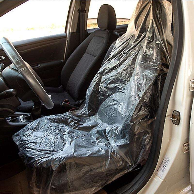 300Pcs Automobile Disposable Plastic Seat Cover 140 x 80mm Automobile Seat Cover Automobile