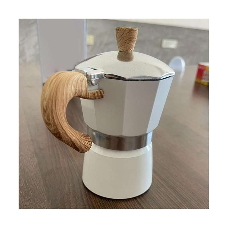 300ml Vintage Wooden Handle Espresso Maker Moka Pot Classic Italian Cafe Tools Kitchen Cafe Accesso