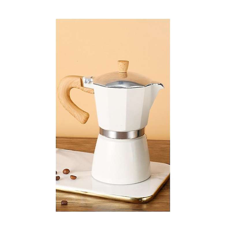 300ml Vintage Wooden Handle Espresso Maker Moka Pot Classic Italian Cafe Tools Kitchen Cafe Accesso