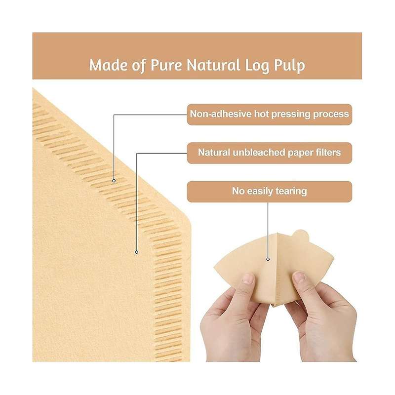 300pcs Coffee Filters 4 Disposable Coffee Filters 4 Cone Paper for Pour Over Coffer Makers/coffee D