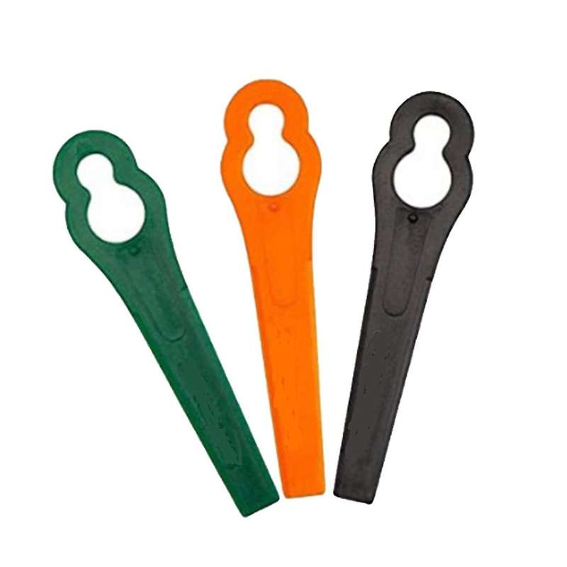 300Pcs 8.3CM Plastic Grass Trimmer Blade Replacement Blades Lawn Mower Blades for Lawn Mower