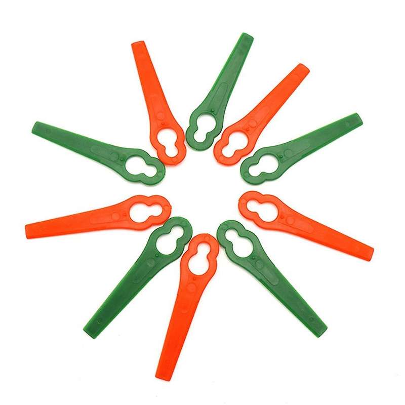 300Pcs 8.3CM Plastic Grass Trimmer Blade Replacement Blades Lawn Mower Blades for Lawn Mower