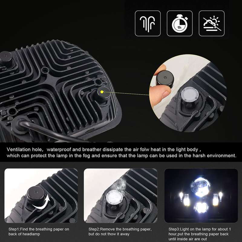 300W 30000LM 7Inch H4 Led Headlight High Low Beam for Wrangler SUV Truck Offroad Motorcycle Waterpro