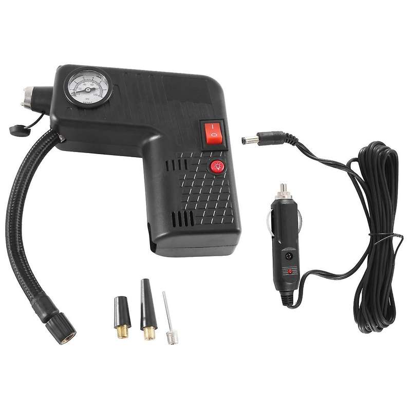 -301 Multifunctional Air Pump Car Air Pump Portable Air Pump Auto Supplies,black