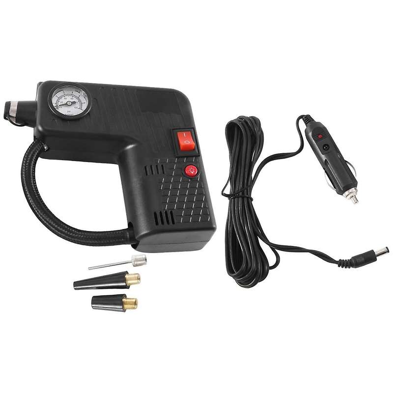 -301 Multifunctional Air Pump Car Air Pump Portable Air Pump Auto Supplies,black