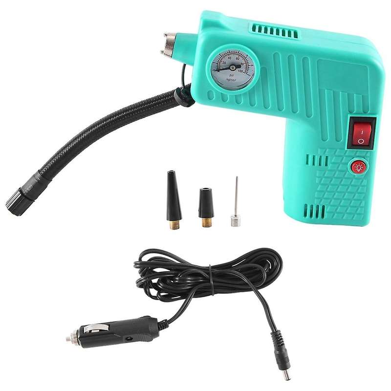 -301 Multifunctional Air Pump Car Air Pump Portable Air Pump Auto Supplies,green