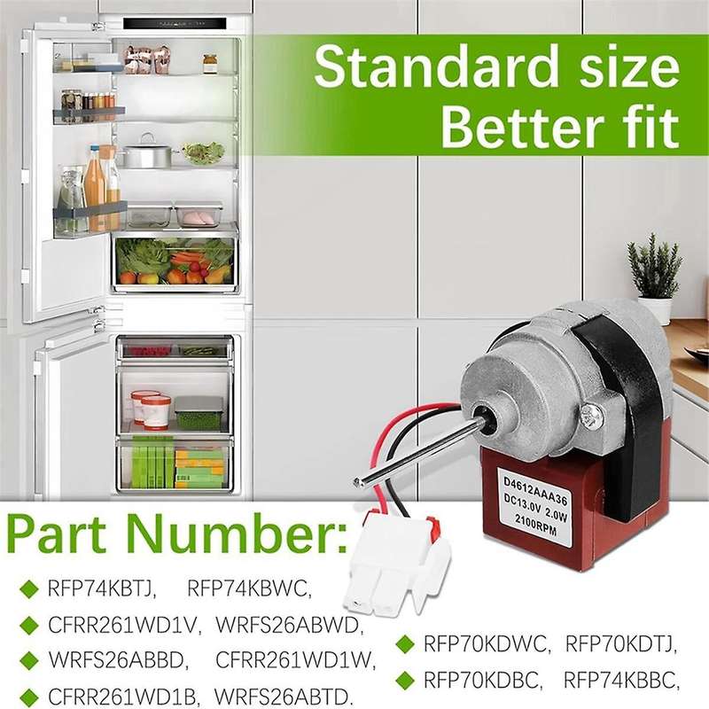 3015924900 Refrigerator Evaporator Fan Motor Compatible with Part D4612AAA36