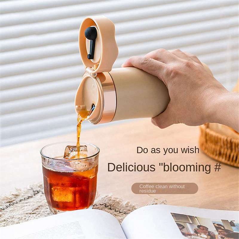 304 Stainless Steel Big Capacity Portable Tea and Water Separation Cup Coffee French Press