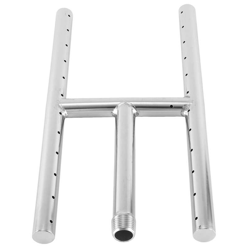 304 Stainless Steel Fireplace and Fire Pit H-burner , 12-inch By 6-inch