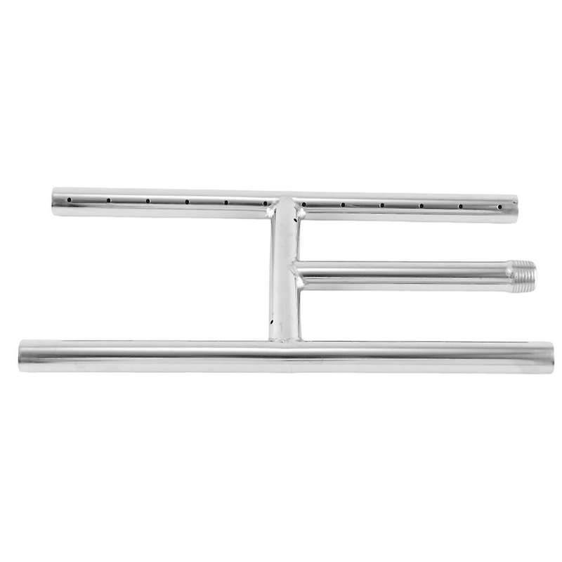 304 Stainless Steel Fireplace and Fire Pit H-burner , 12-inch By 6-inch