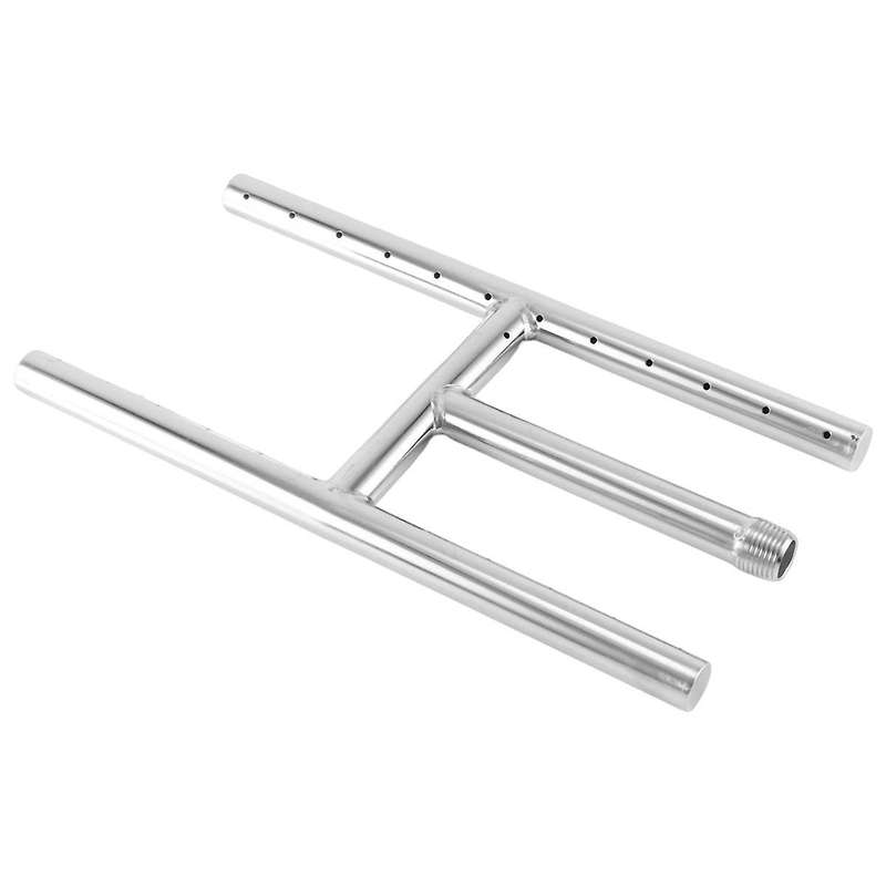 304 Stainless Steel Fireplace and Fire Pit H-burner , 12-inch By 6-inch