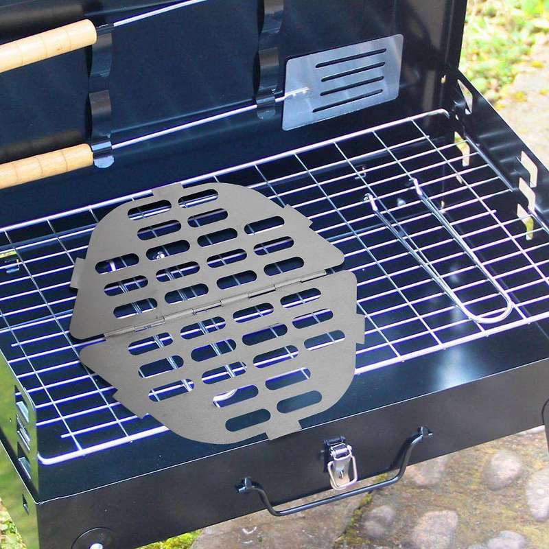 304 Stainless Steel Outdoor Baking Tray Folding Barbecue Board Camping Self-Driving Barbecue Round H