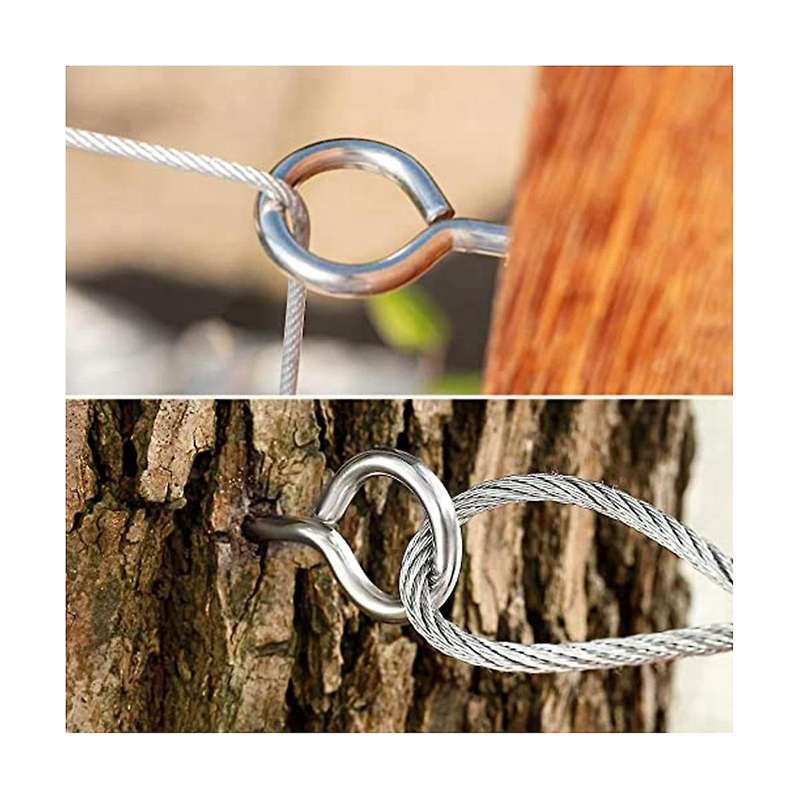 304 Stainless Steel Sheep Eye Nail Sheep Eye Self-tapping Nail Hook with Ring Screw Hand Twist Ring