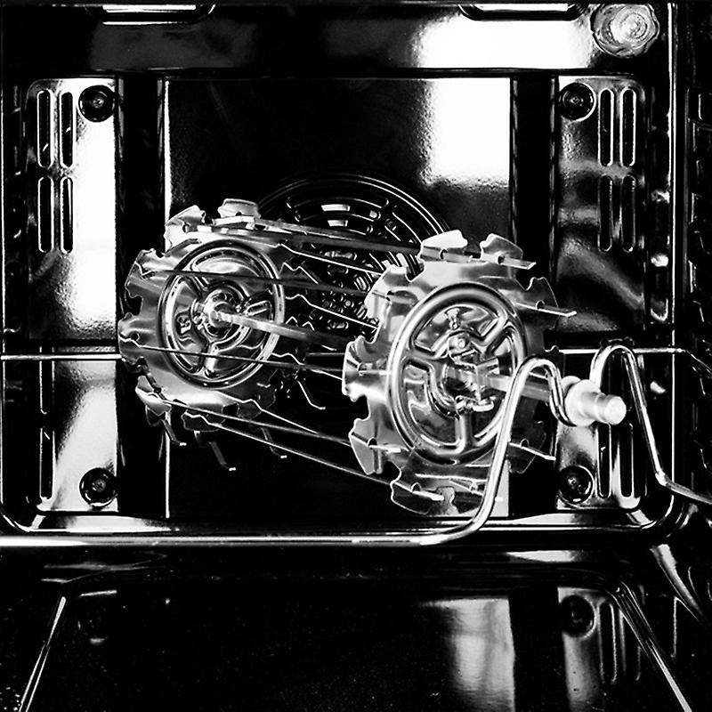 304 Stainless Steel Rotating Grill Skewers BBQ Grill Cage Fryer Lamb Skewers Grill Electric Oven Acc