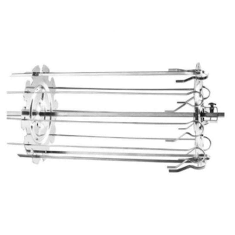 304 Stainless Steel Rotating Grill Skewers BBQ Grill Cage Air Fryer Lamb Skewers Grill Electric Ove